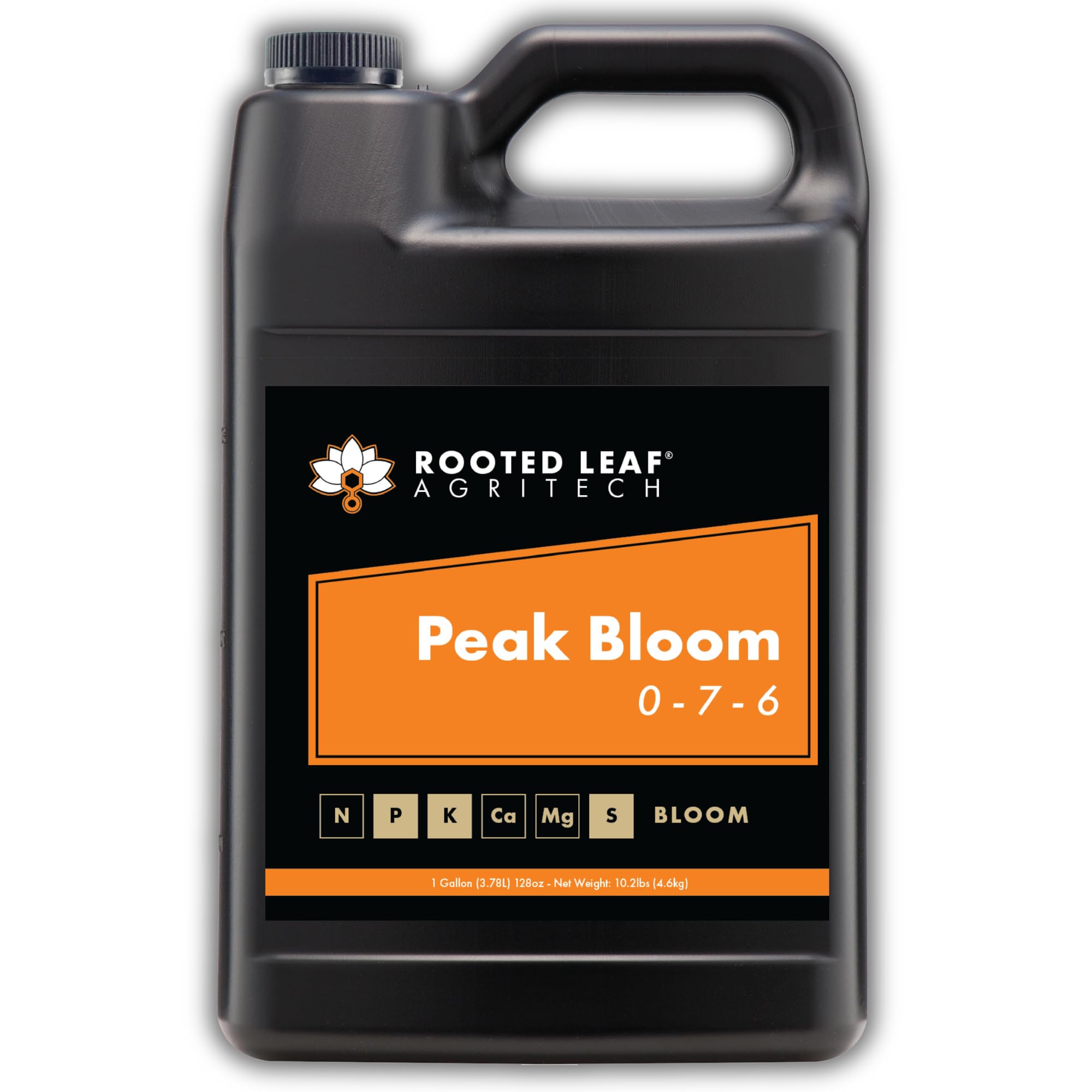 Peak Bloom - Carbon Based Liquid Flower Booster Fertilizer with Phosphorus and Potassium. Nutrition to Help Budding Plants Thrive, Nutrients for Flowering Plant - 1 Gallon