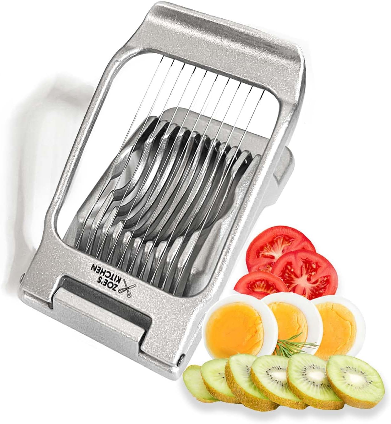 Zoe's Kitchen Good Grip Egg Slicer for Hard Boiled Eggs Heavy Duty