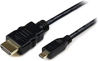 StarTech.com Câble Micro HDMI vers HDMI avec Ethernet 50cm-Vidéo 4K 30Hz-Câble Adaptateur/Convertisseur Micro HDMI Haute V...