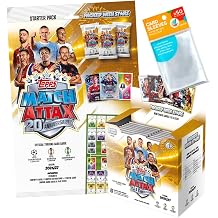 Bundle with UCC Match Attax Champions League 2026/27 Trading Cards - 1 Starter + 1 Display 36 Boosters + Exclusive Collect-it Cases
