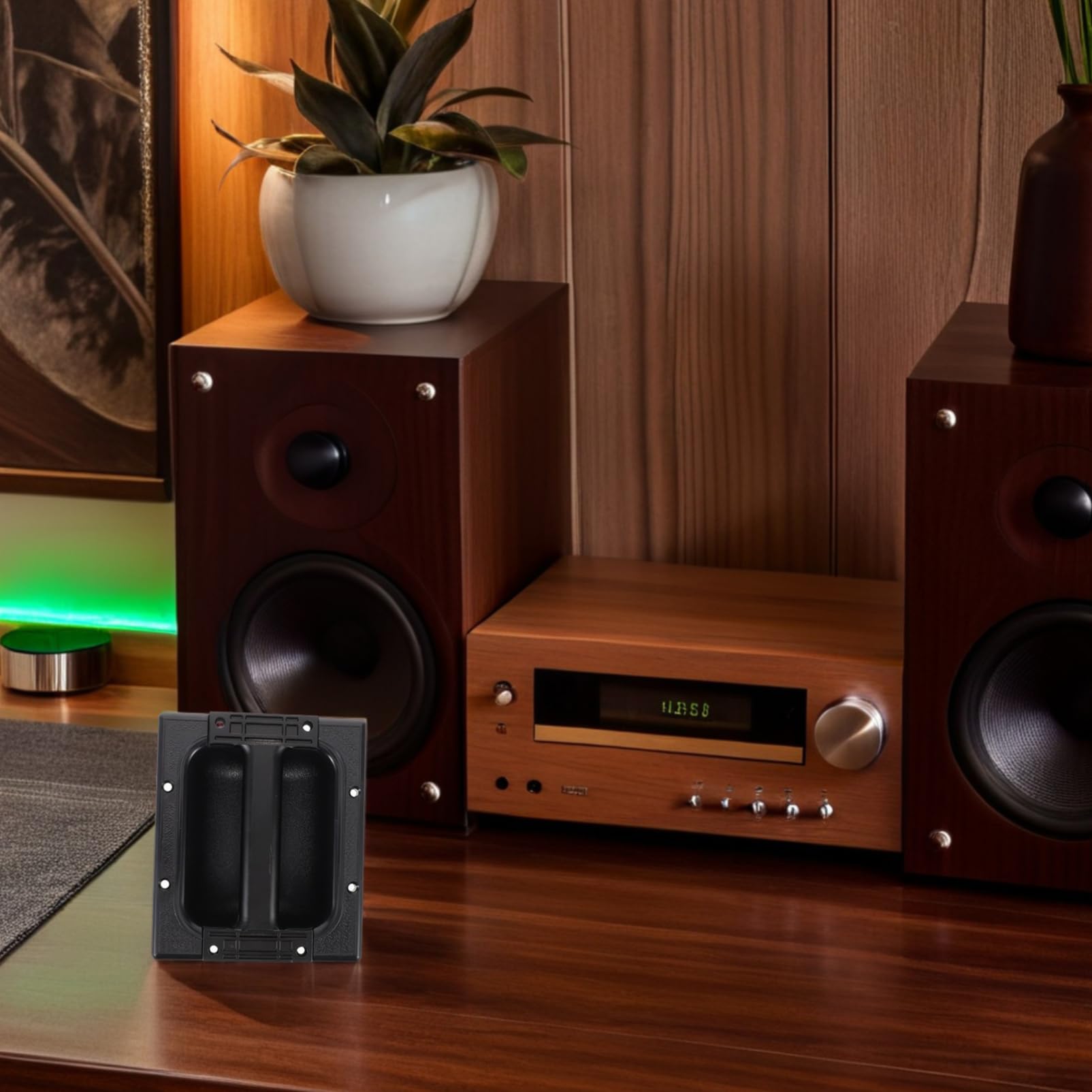 SUPVOX Maniglia per Casse Altoparlante in Metallo Design ad Angolo Retto Struttura Quadrata per Speaker da Palco