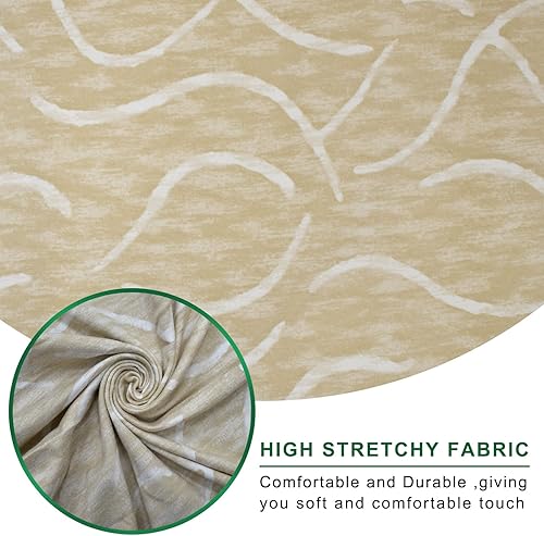 Miniatura 2 de GOSTADY Funda elástica para sofá de 4 piezas, funda de sofá para sofá de 3 cojines, suave, lavable, funda protectora de muebles con parte inferior