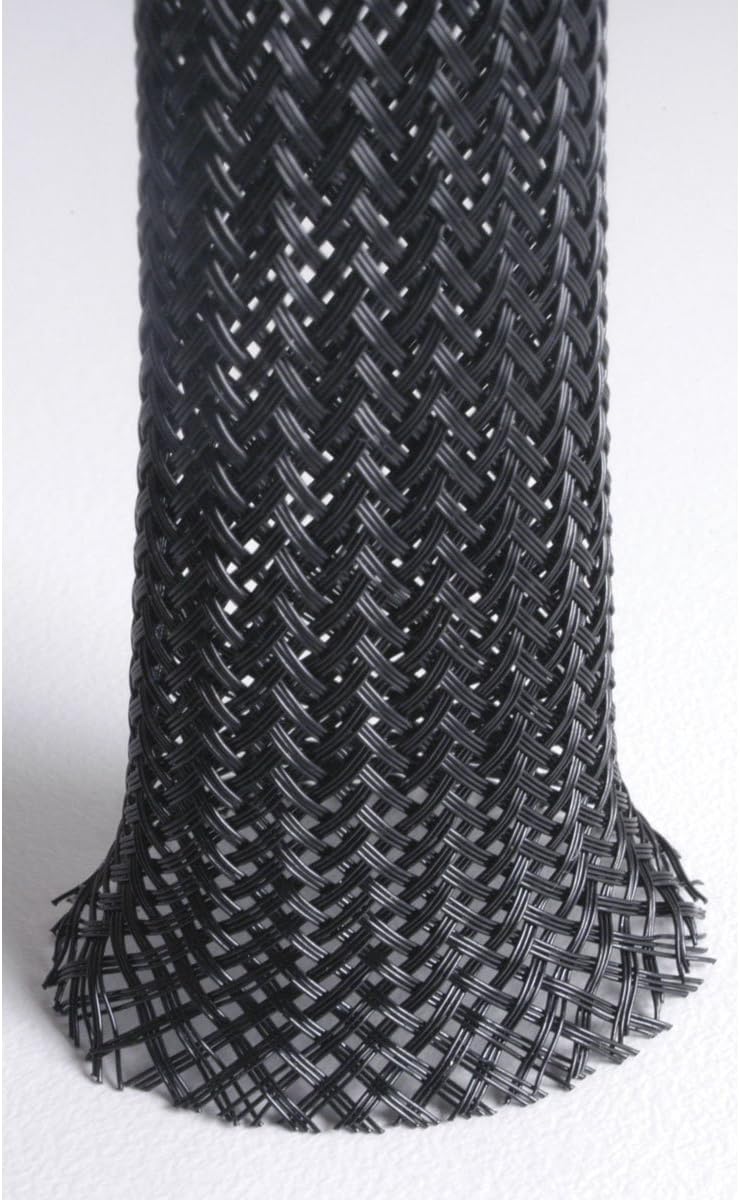 Techflex 1-1/4 Clean Cut Sleeving 25 ft. Black