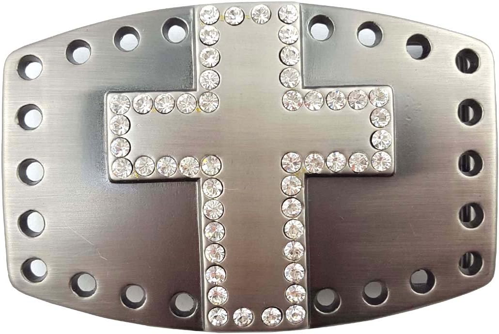 Crystallized Cross Buckle