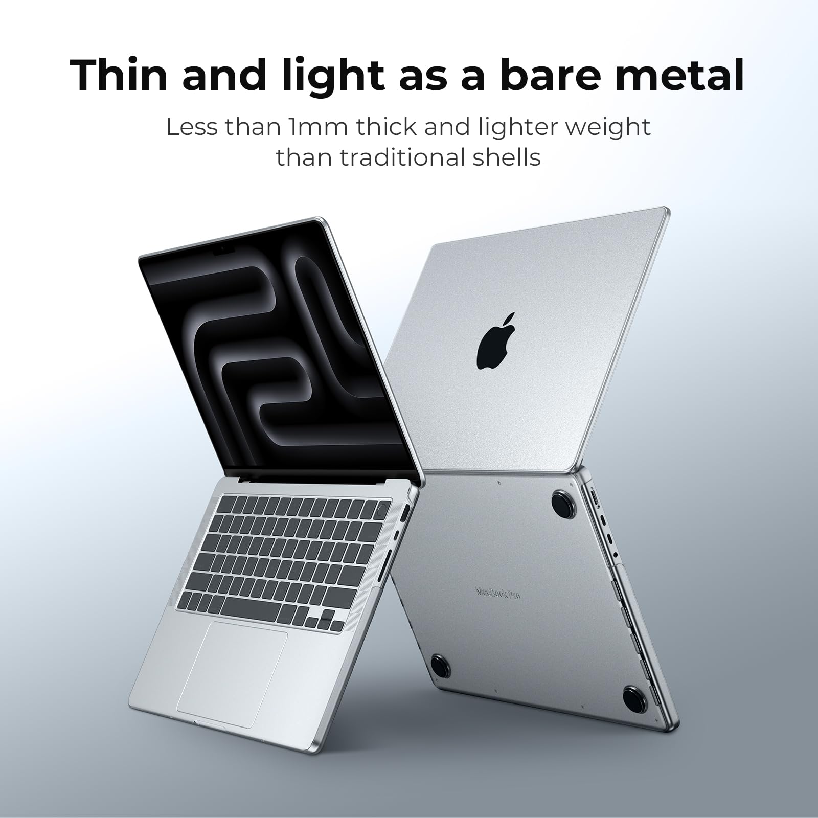 Coque Ultra-mince EooCoo Pour MacBook Pro 16" 2024-2021 - Noir Mat