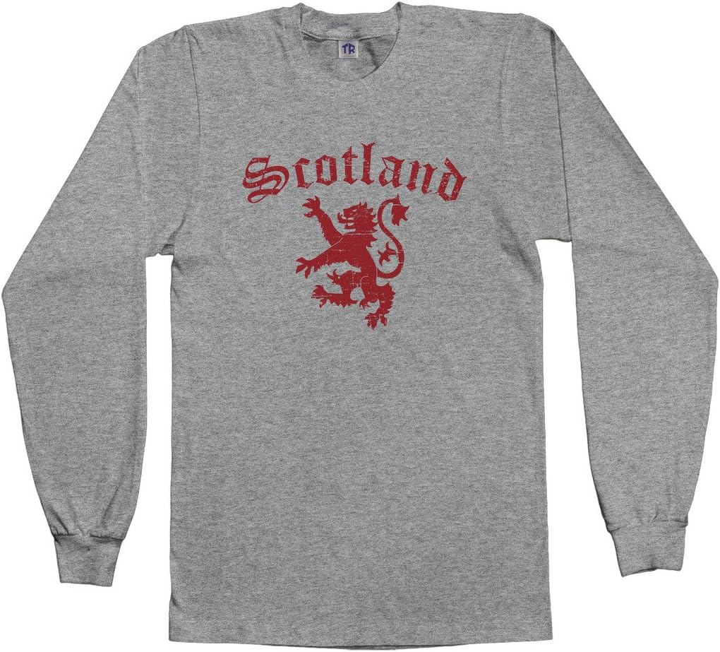 Threadrock Men's Lion of Scotland Long Sleeve T-Shirt