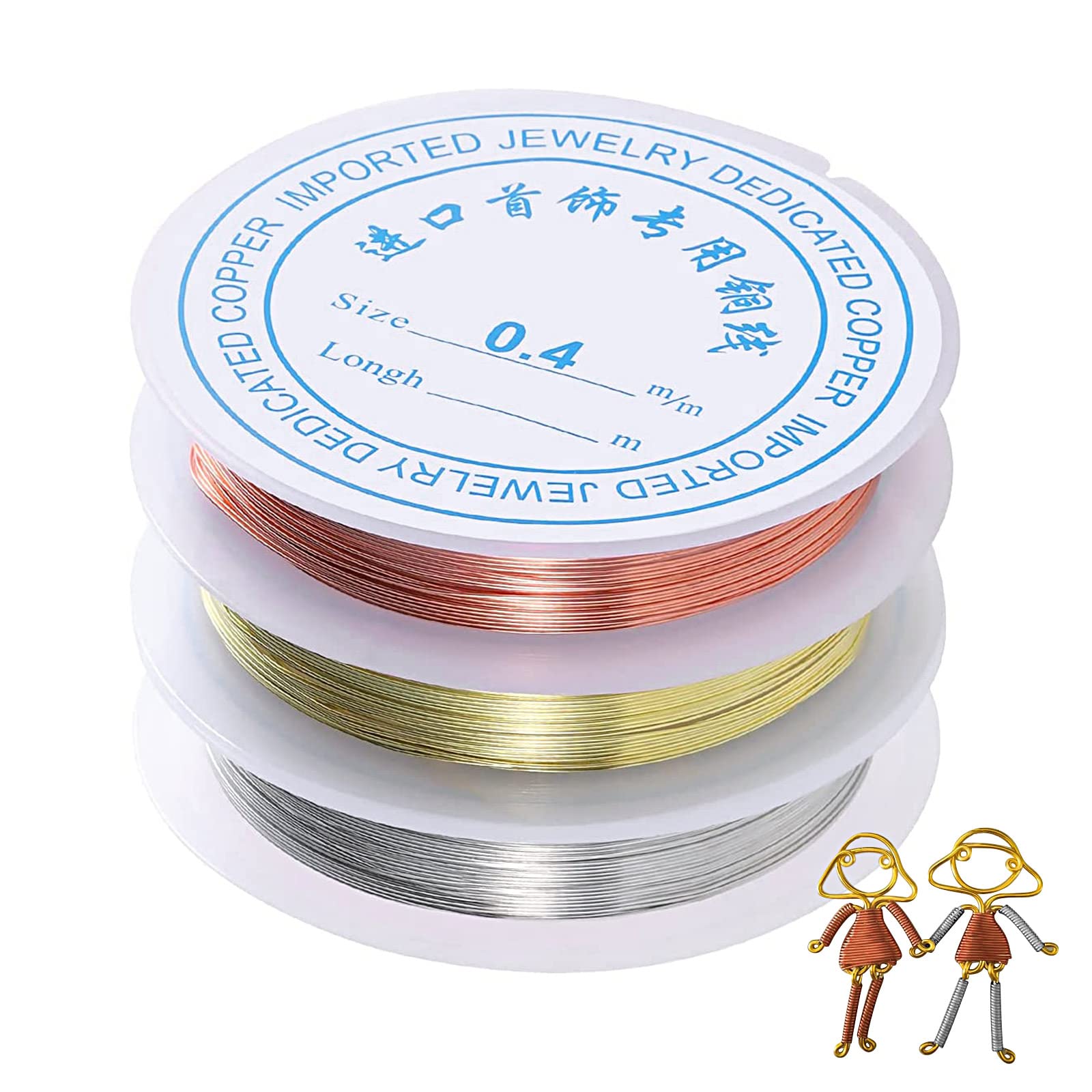 Filo Per Gioielli In Rame 0.4mm X 120m - Resistente All'ossidazione, Per Creazioni Artigianali, Bobina Pratica - Foto 7