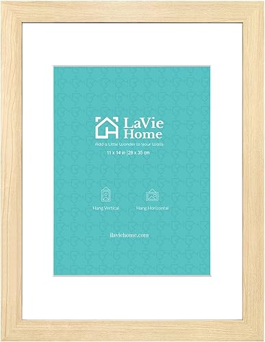 Vista 212 de LaVie Home - Portarretratos de 18 x 24 pulgadas, fotos de 16 x 20 pulgadas con paspartú, de 18 x 24 pulgadas sin paspartú, plexiglás pulido, Negro