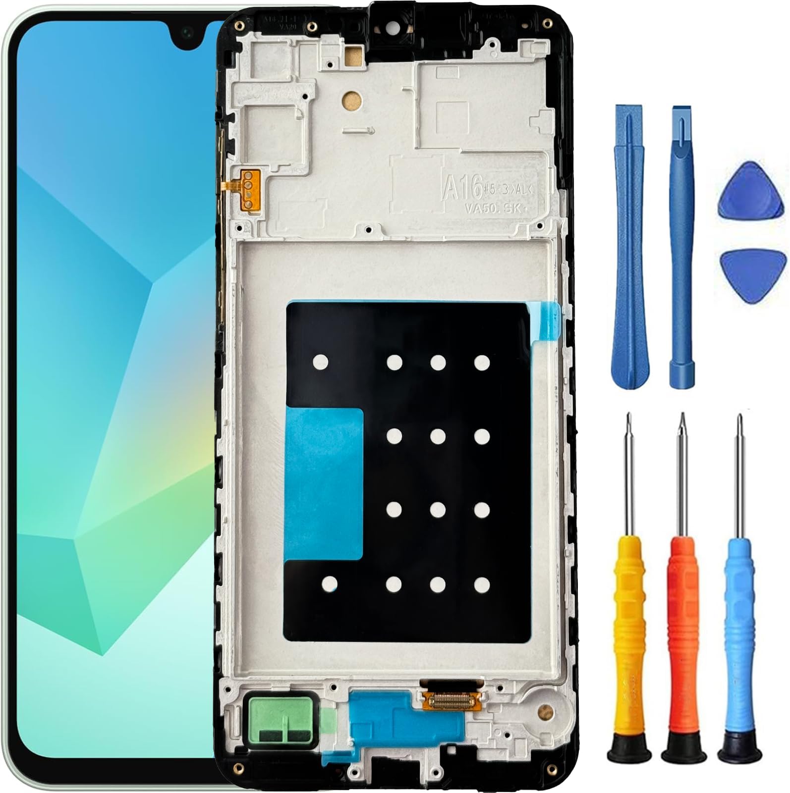 for Samsung A16 5G Screen Replacement with Frame | for Samsung Galaxy A16 5G Screen Replacement kit A166U1 A166E A166W S166V Touch Screen LCD Display Digitizer Assembly