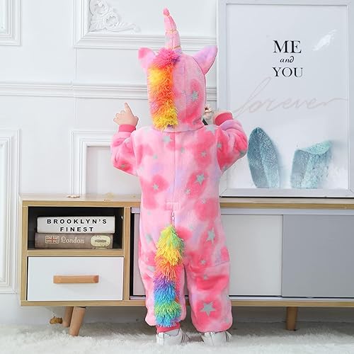 Miniatura 105 de TONWHAR Baby Boy's Girl's Animal Bodysuit Infant And Toddler's Romper Jumpsuit Halloween Costume Partywear Mono marrón