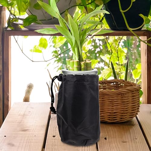 Miniatura 5 de GANAZONO 12pcs Mason Jar Shade Cover Wide Mouth Mason Jar Cubierta de botella hidropónica Mason Jar Mangas opacas Negro Boca ancha Mason Jar Sleeves