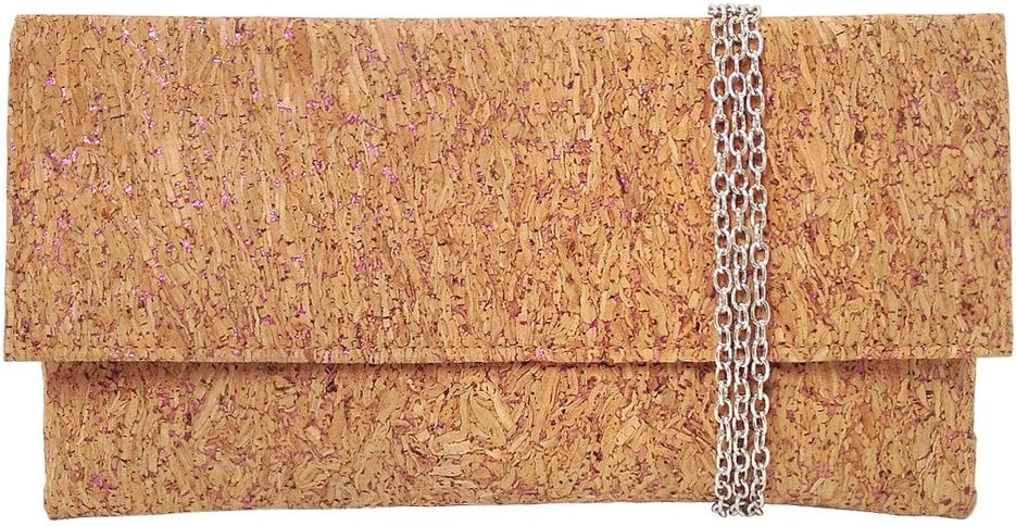 JNB Metallic Cork Clutch