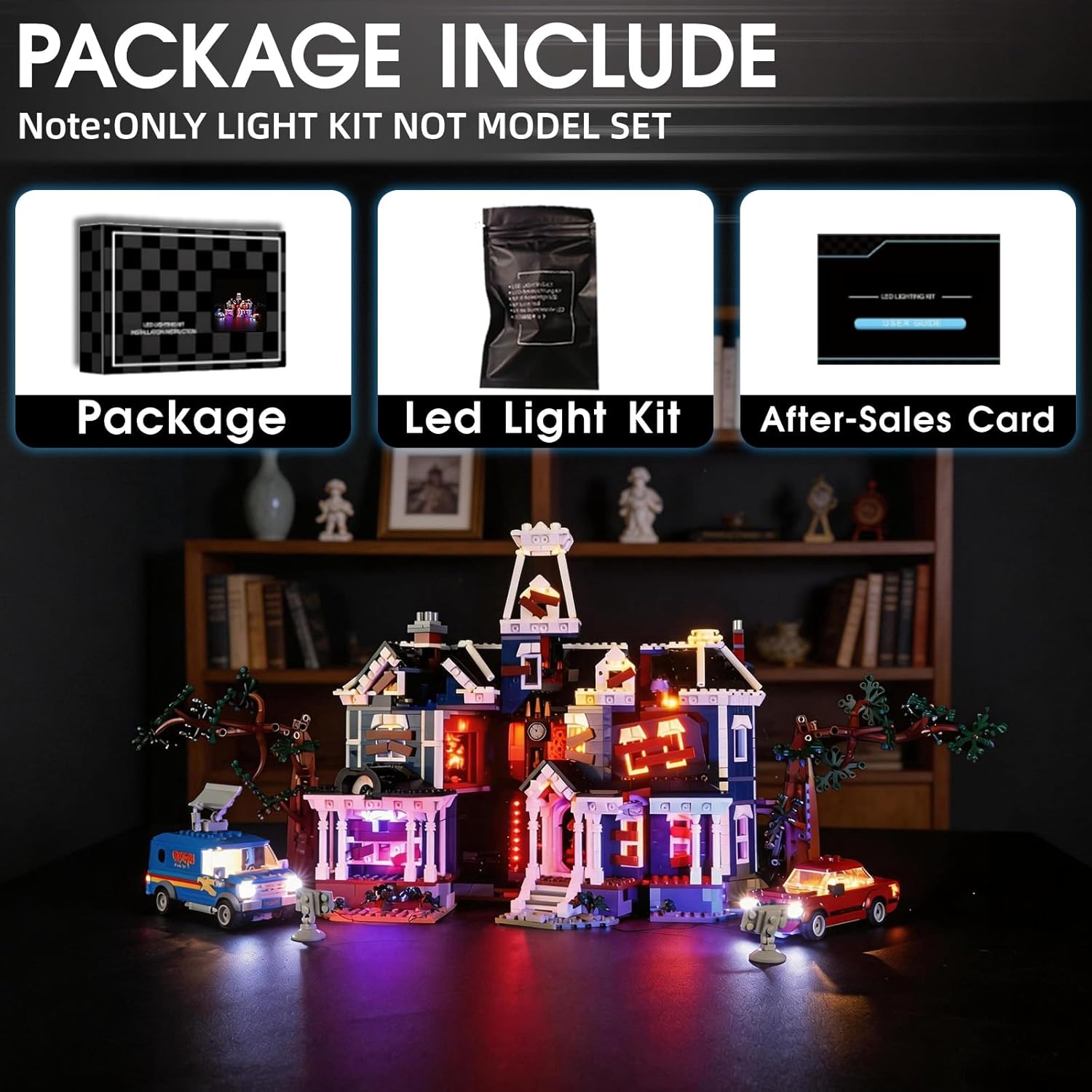 LED Light Set Compatible with Lego 11370 Stranger Things The Creel House, Light Kit for Lego 11370 Building Blocks Model, Not Included The Model Set