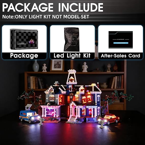 Lego 11370 Stranger Things The Crawlhouse LED Light Set Light Kit for Lego 11370 Building Blocks Model Not included in the model set