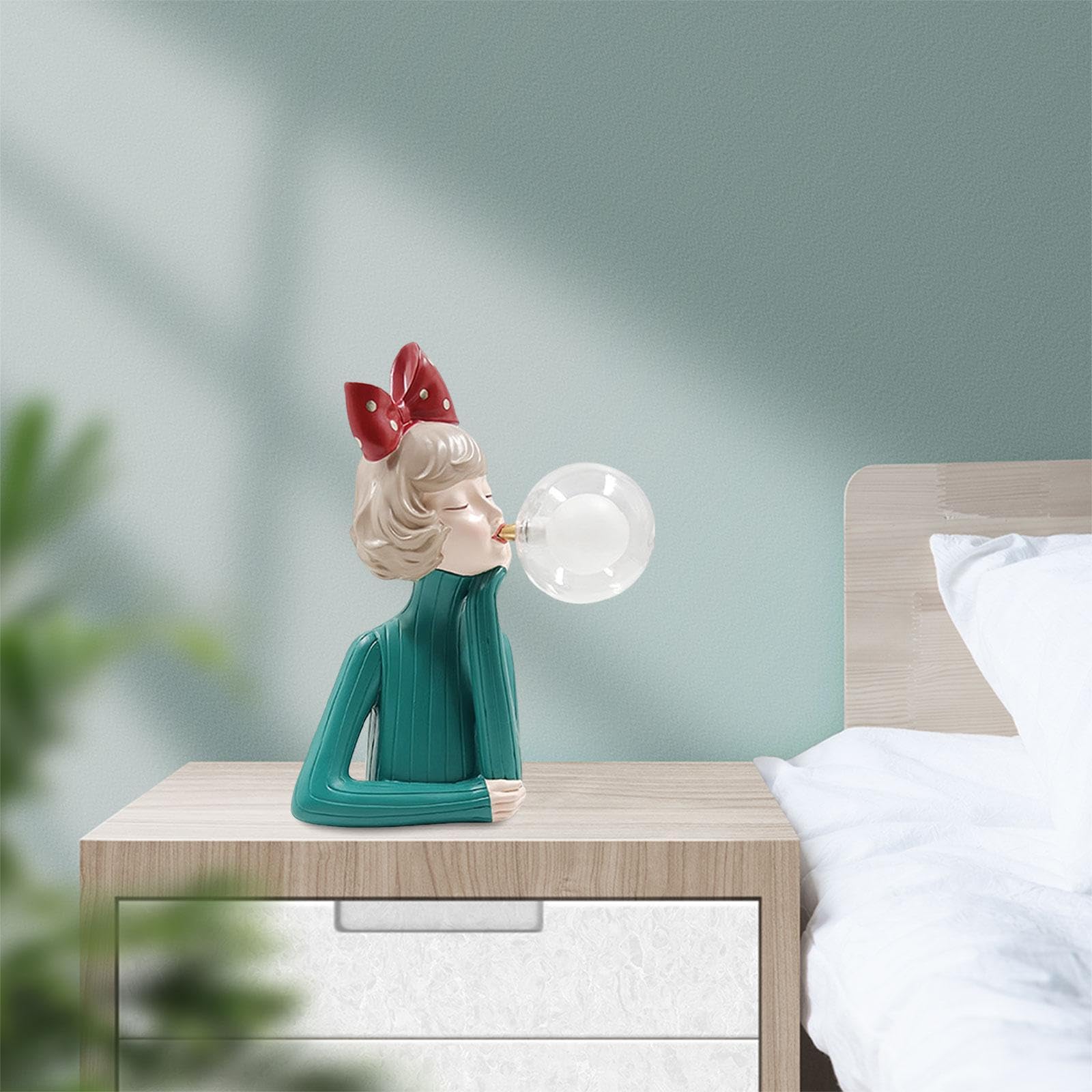 Lámpara de escritorio para dormitorio con diseño de niña,Estilo E | animados de burbujas que combina diversión con una función práctica para un acogedor Lámpara de escritorio para