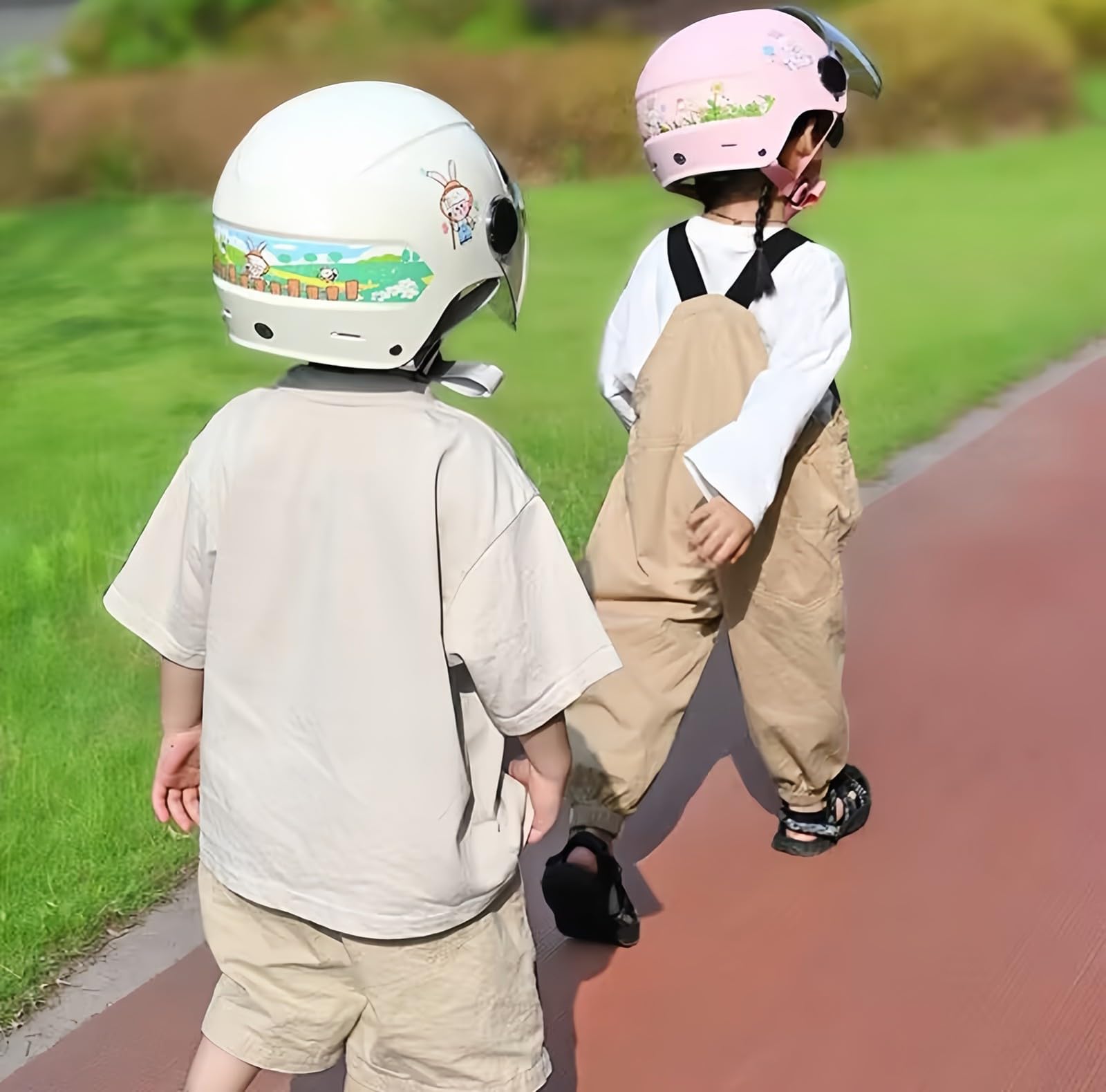 Kask rowerowy dziecięcy, regulowany kask dziecięcy w wieku 3-12 lat, na cztery pory roku, kask z kreskówki, wentylacja z przodu i z tyłu, certyfikat ECE
