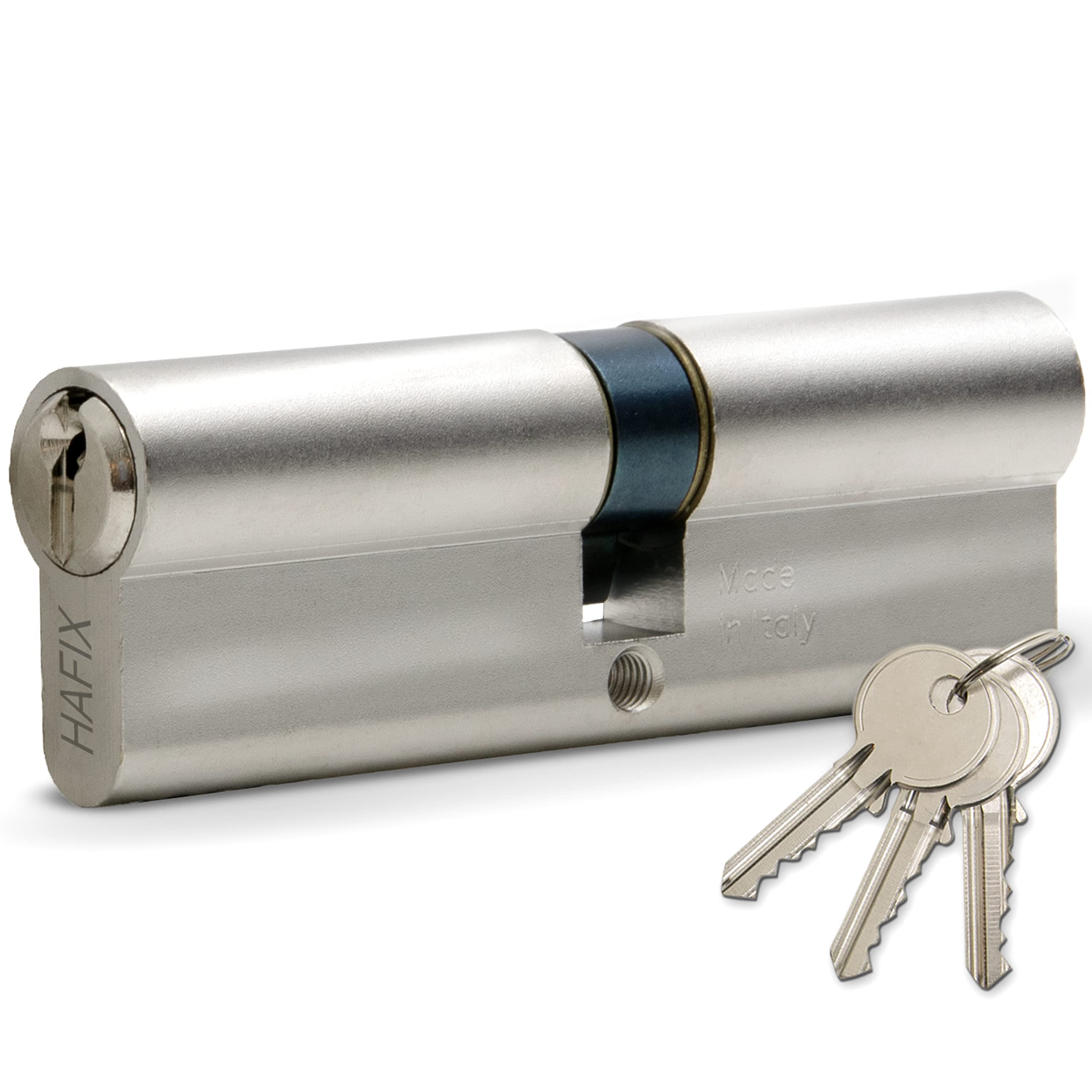 Cilindro doble de 30/65 mm con función de emergencia y peligro y cierre uniforme. Cilindro para cerradura de puerta Incluye 3 llaves. Cilindro para mayor seguridad.