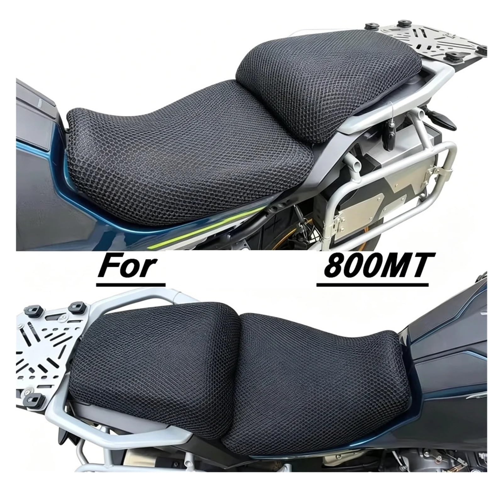 Coprisella Coprisedili Moto Per CFMOTO 800MT 800 MT Traspiranti | Per CFMOTO 800MT 800 MT Coprisedili Moto Cuscino Di Protezione In Rete Nyion Traspirante E Termoisolante