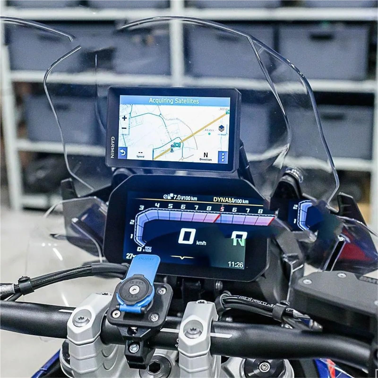 Motocyklowy uchwyt nawigacyjny GPS Do do Bmw R1300GS ADV R1250GS F900GS Uniwersalny uchwyt GPS do nawigacji o średnicy 12 mm, 16 mm i 22 mm Uchwyt GPS(22MM)