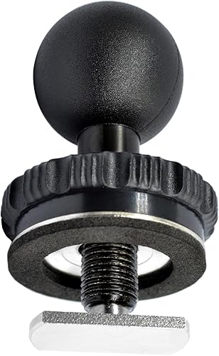 VAUBORTTI Soporte de bola para pista con accesorio de perno en T con bola de TPU de 1 pulgada tamaño B para RAM y brazo de doble zócalo