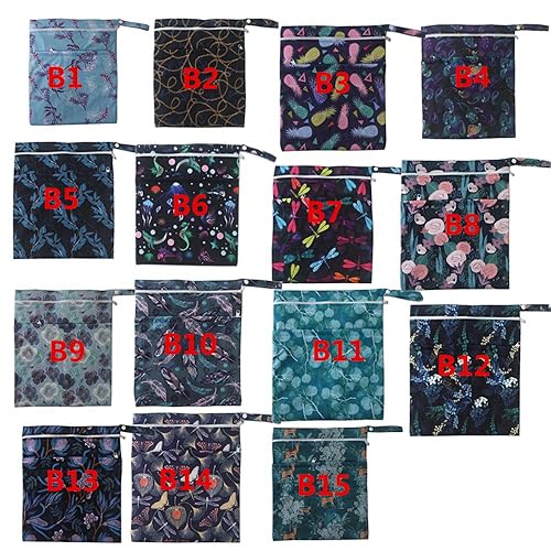 Miniatura 7 de AIO Pañal de tela lavable reutilizable durante la noche (6 refuerzos dobles AIO + 1 bolsa húmeda) M