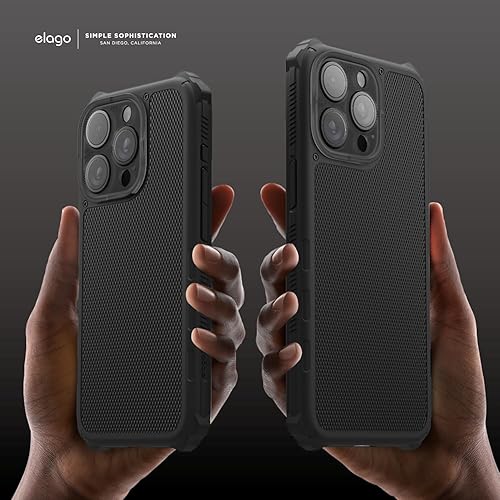 Miniatura 8 de elago Funda compatible con iPhone 15 Pro Max, compatible con MagSafe, Armor Case, protección contra caídas de grado militar estadounidense, diseño
