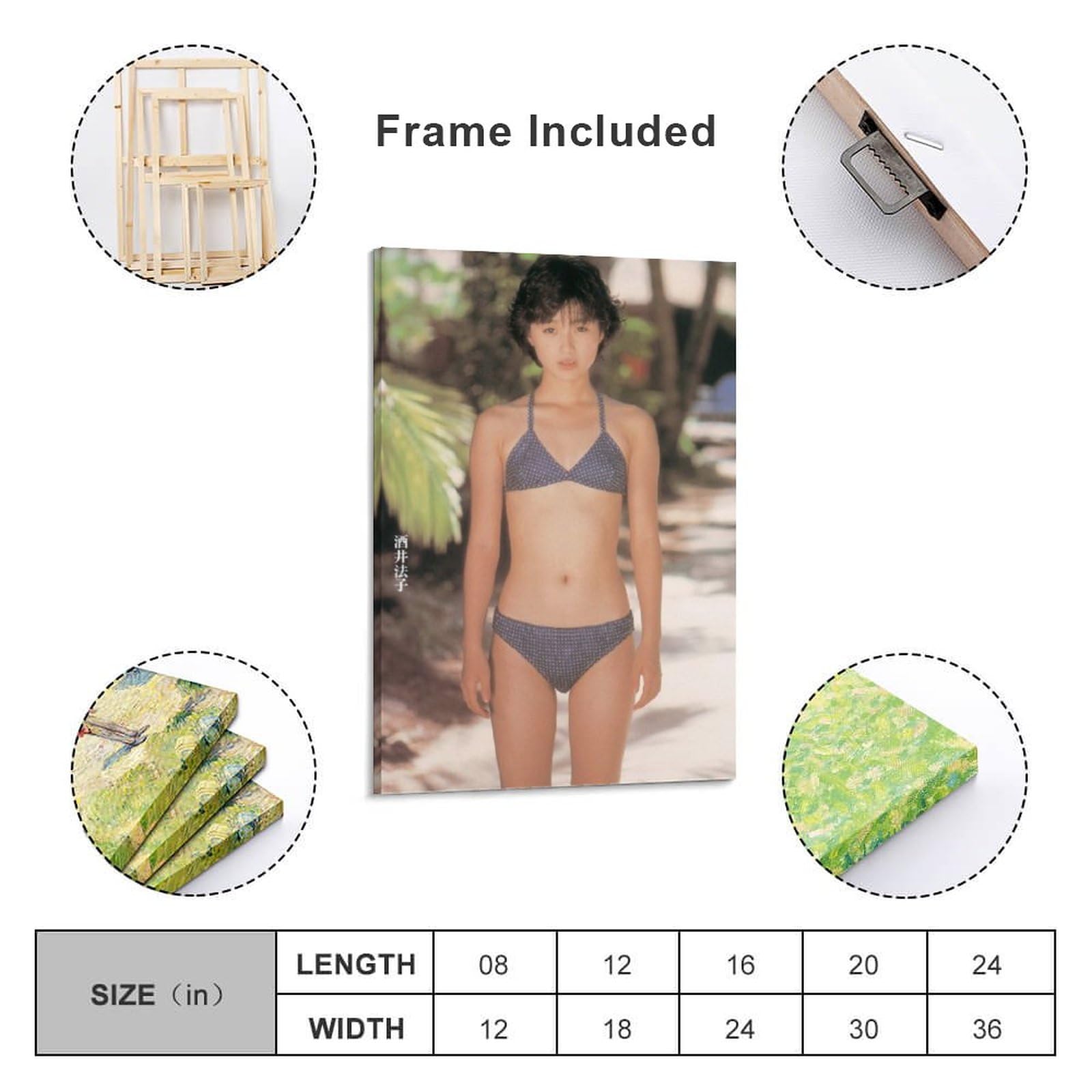 Amazon.co.jp: 酒井法子写真ビキニセクシー壁飾りポスター 壁飾り