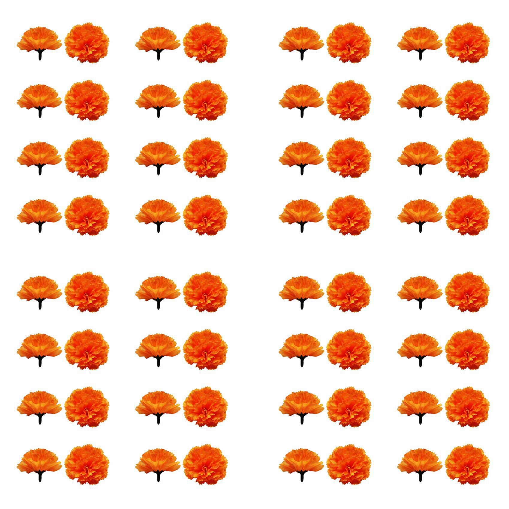 Fleurs de Souci en Vrac en Soie Orange pour Guirlandes et Artisanat Lot de 500 Pièces Artificielles