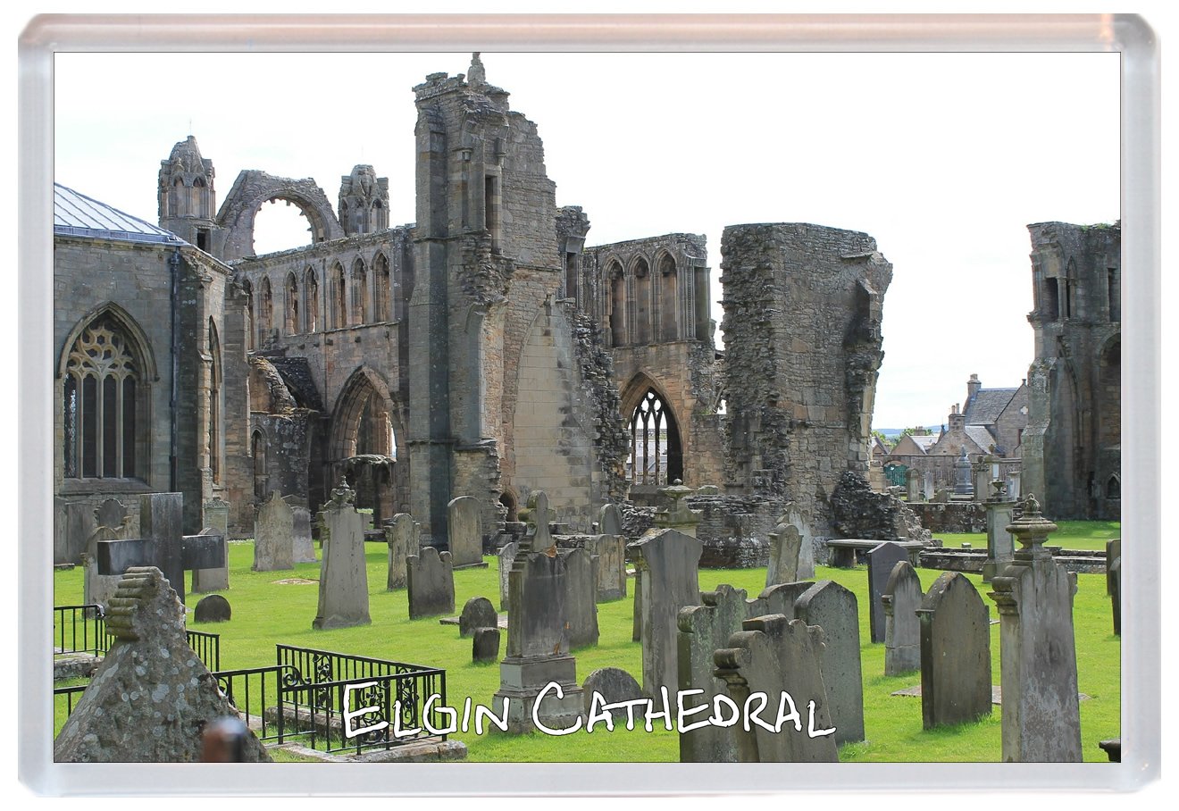 Baked Bean Store Elgin Cathedral - Jumbo Fridge Magnet - Gift Souvenir