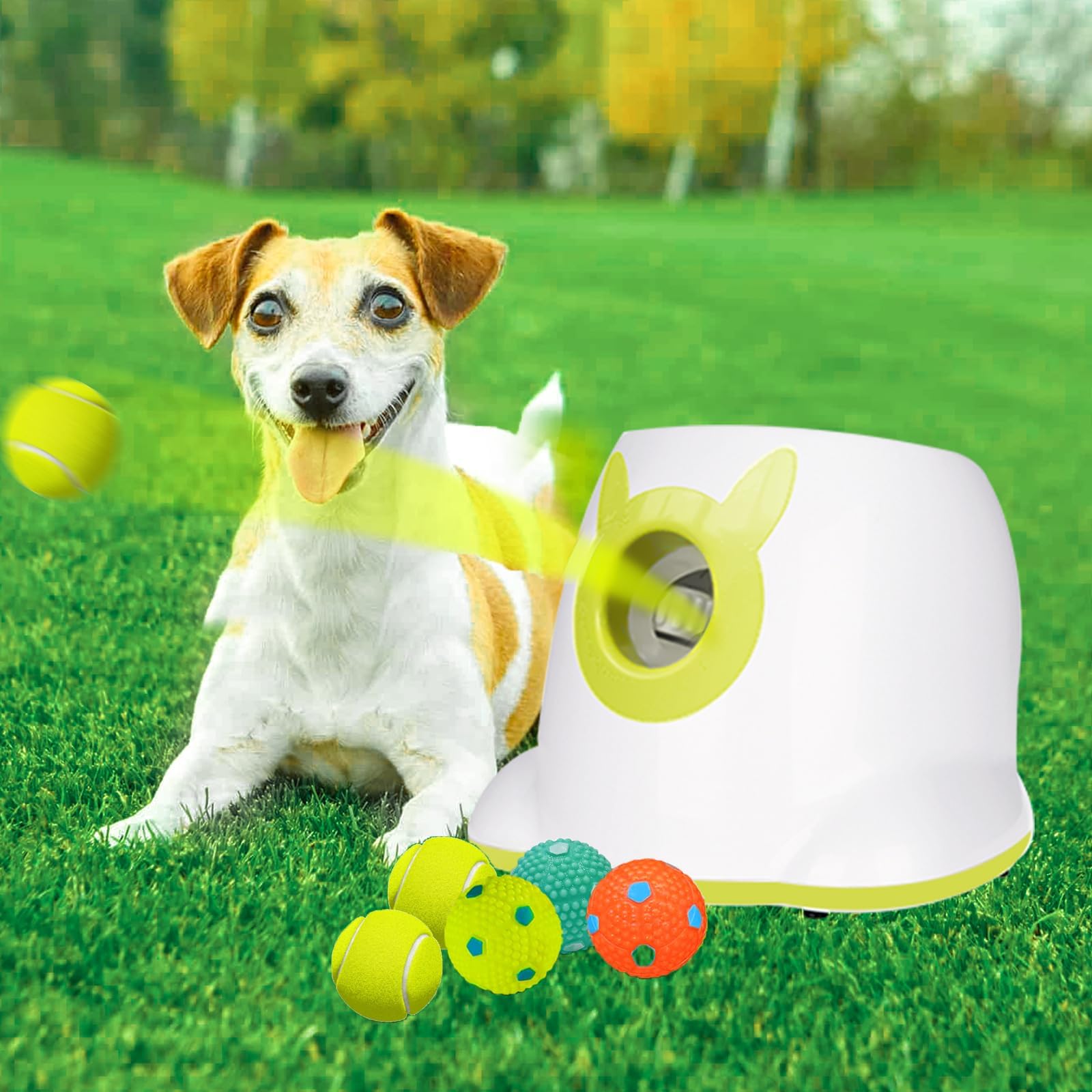 PALULU Automatic Ball Launcher for Dog, Dog Toy Ball