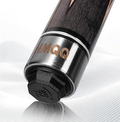 Miniatura 8 de Taco de billar de arce prémium de 58 pulgadas, taco de billar de 2 piezas de 19 onzas con punta de cuero de 0.512 in, envoltura de lino, sistema de