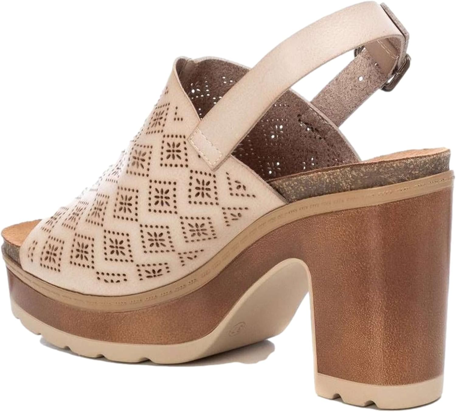 Refresh 79909 Sandalia de Vestir de Mujer Hielo (Off White), 40 EU (6 UK), talón
