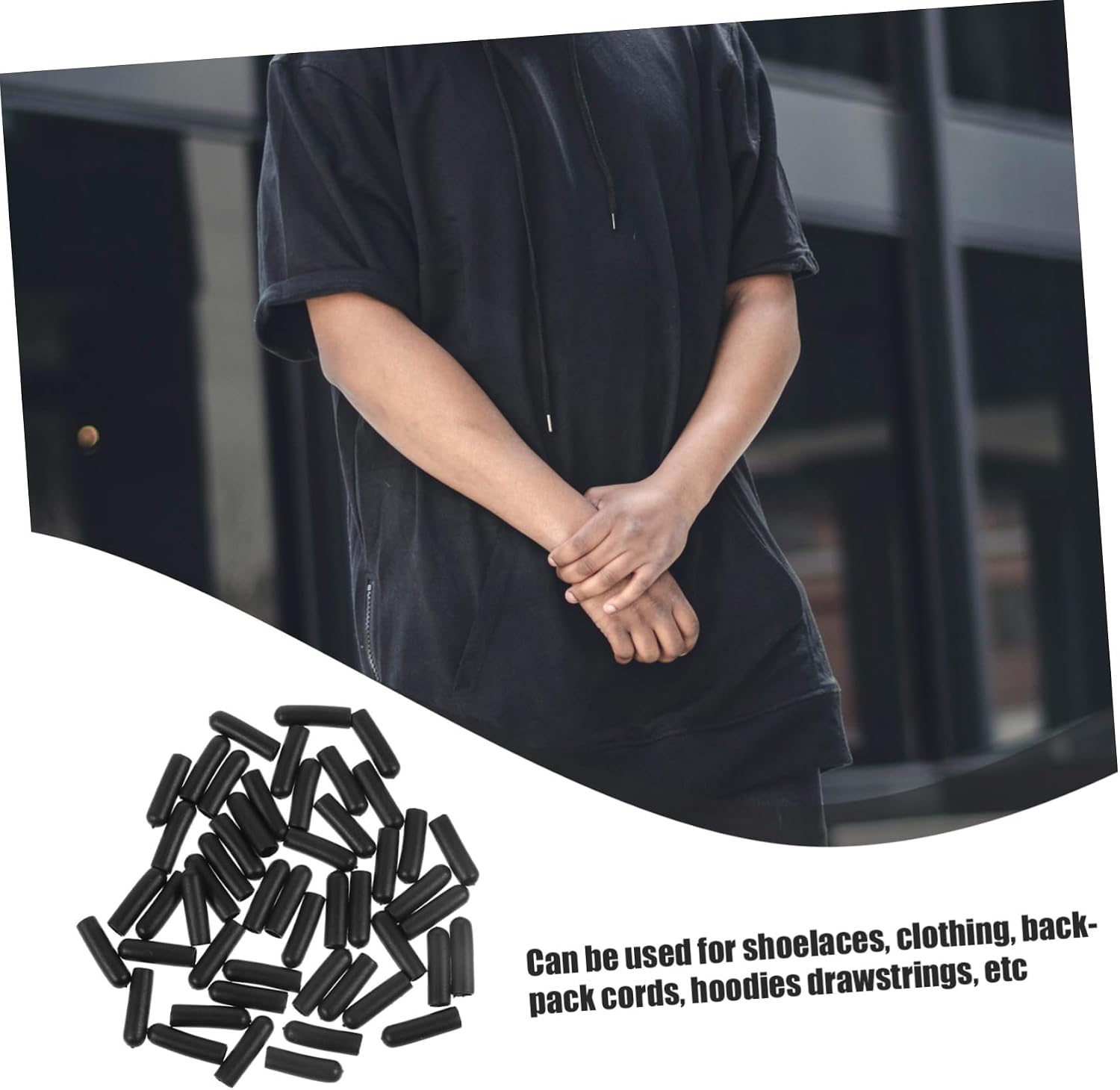 CALLARON 2sets Multi-functional Cord Locks Practical Rope Cord Stoppers Diy Toggle Toggles Lock Stop Tools Perfect for Luggage Shoelaces 50pcs*2