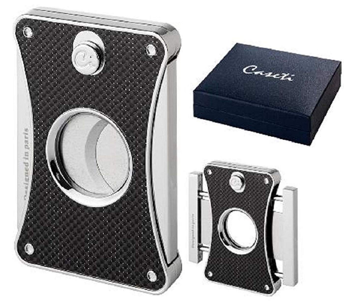 CASETI Paris Zigarrenschneider Aus Edelstahl – Doppelklingen, Genietet, In Geschenkverpackung