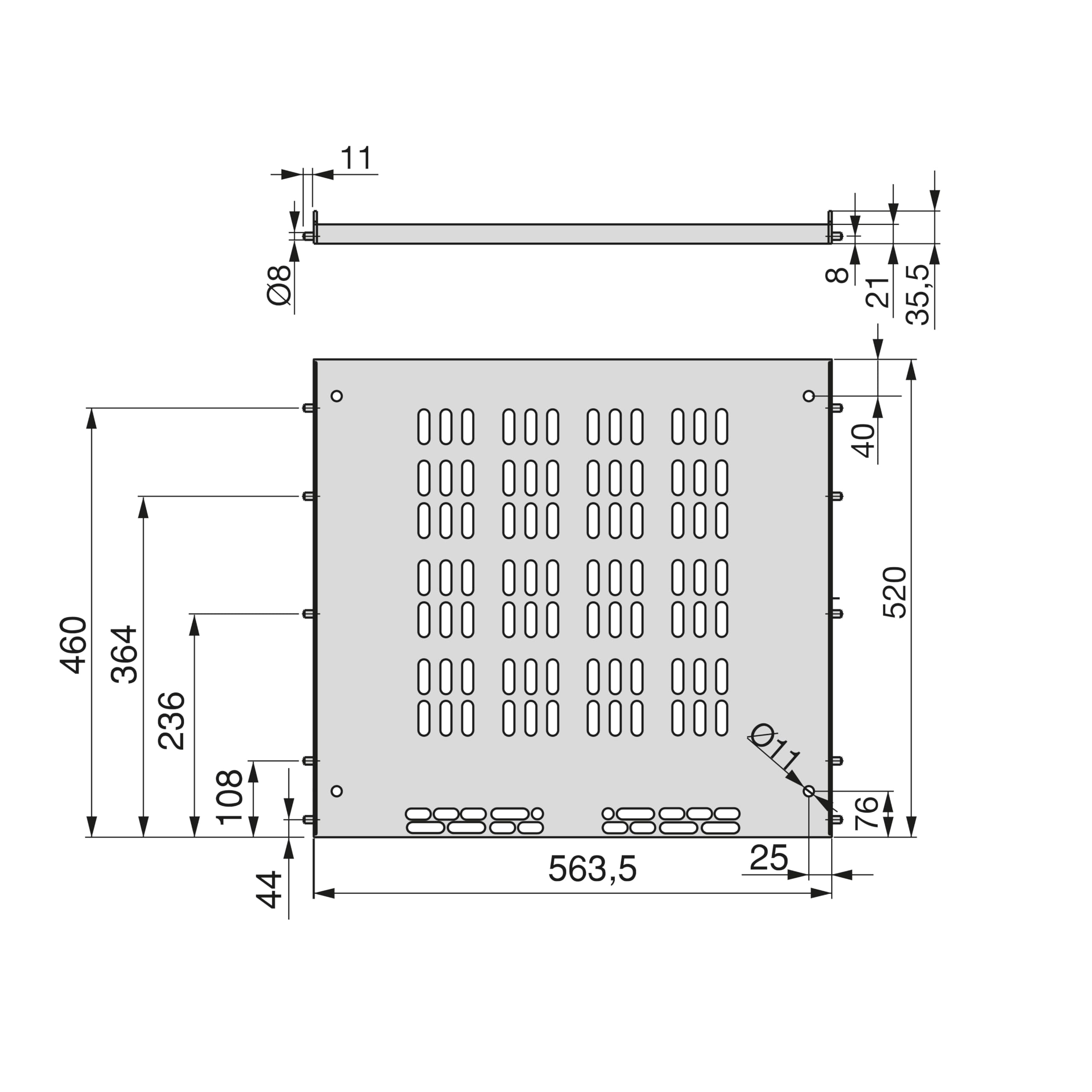 Emuca - Base per Frigorifero Integrato En Modulo di Cucina di 60cm ed Espessore di pannelli 18mm, Tecnoplastica, Nero