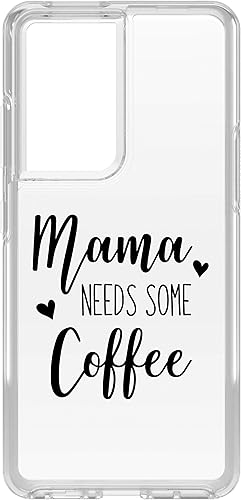 DistinctInk Clear Shockproof Hybrid Case for Samsung Galaxy S21 Ultra (6.8" Screen) - TPU Bumper, Acrylic Back, Tempered Glass Screen Protector -