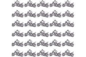 Motorcycle Charm Beads, Tibetan Alloy Charms for Jewelry Making