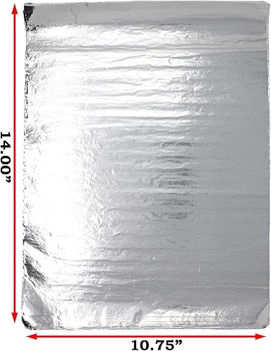 Miniatura 2 de Bits N Things Hojas aisladas de papel de aluminio para sándwich de 10.75 x 14 pulgadas | Paquete de 500