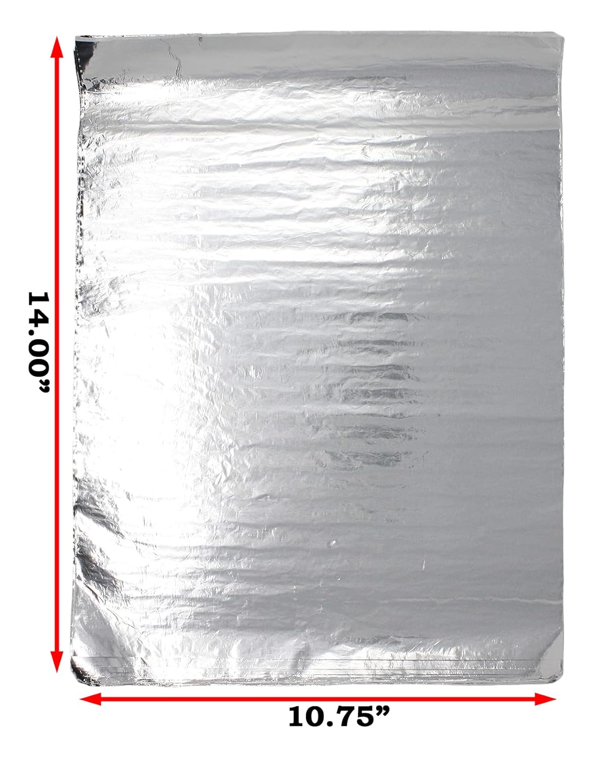 Bits N Things Insulated Foil Sandwich Wrap Sheets | 10.75" x 14" - Pack of 500