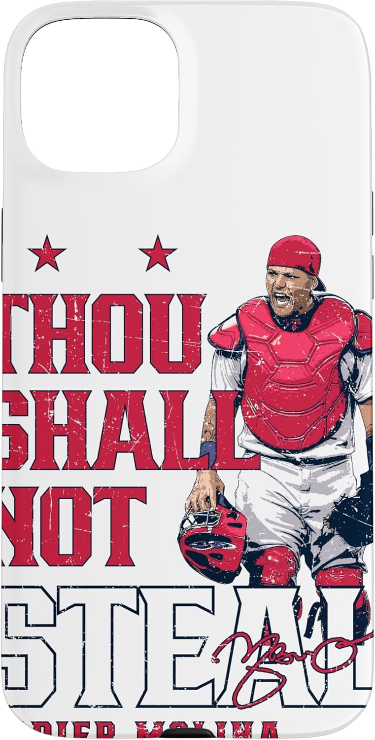 Thou Shall Not Steal Yadier Molina St Louis MLBPA Case for iPhone 13