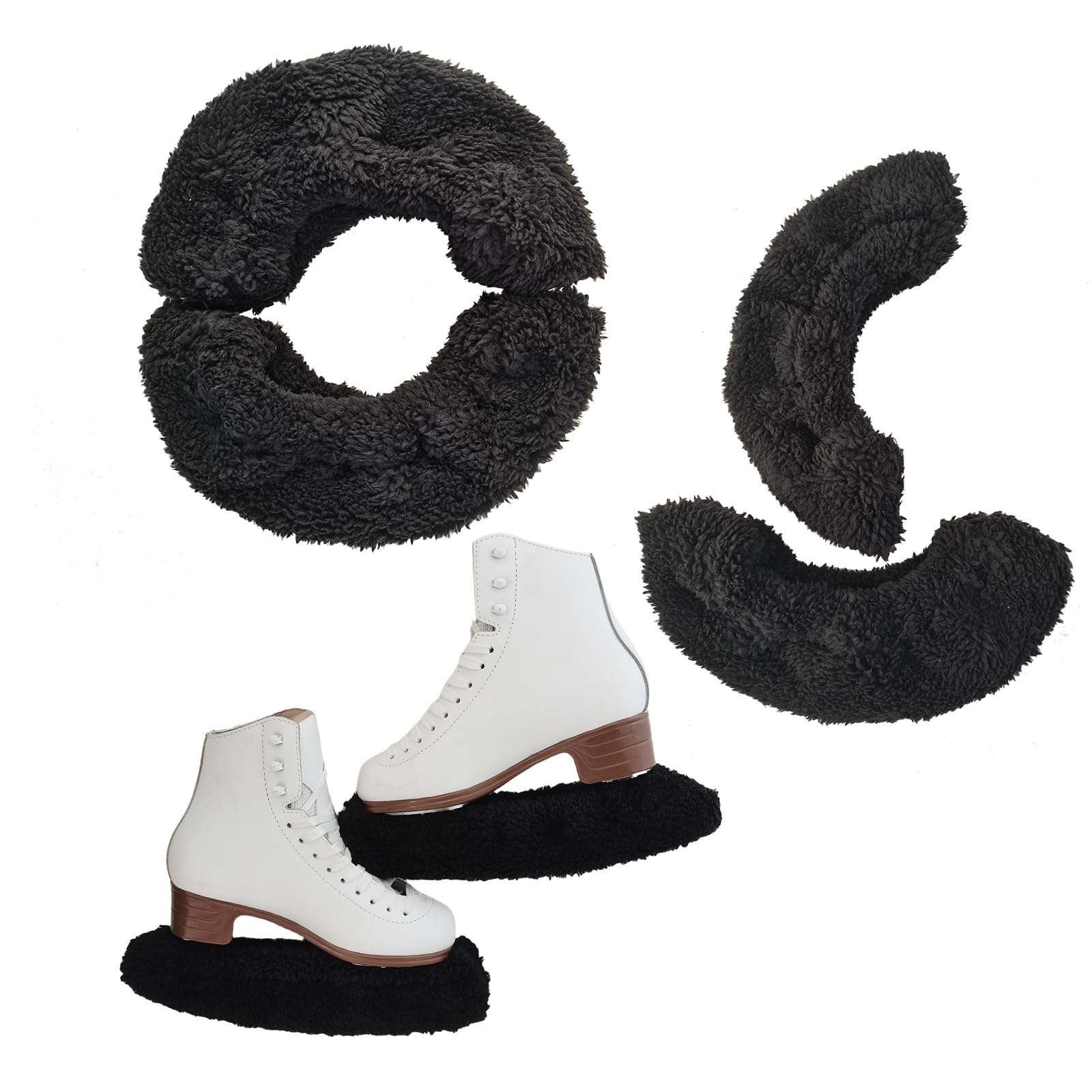 LIUHUO Skate Cover Pair of Terry Cloth Blade Cover Universal Multiple Colors