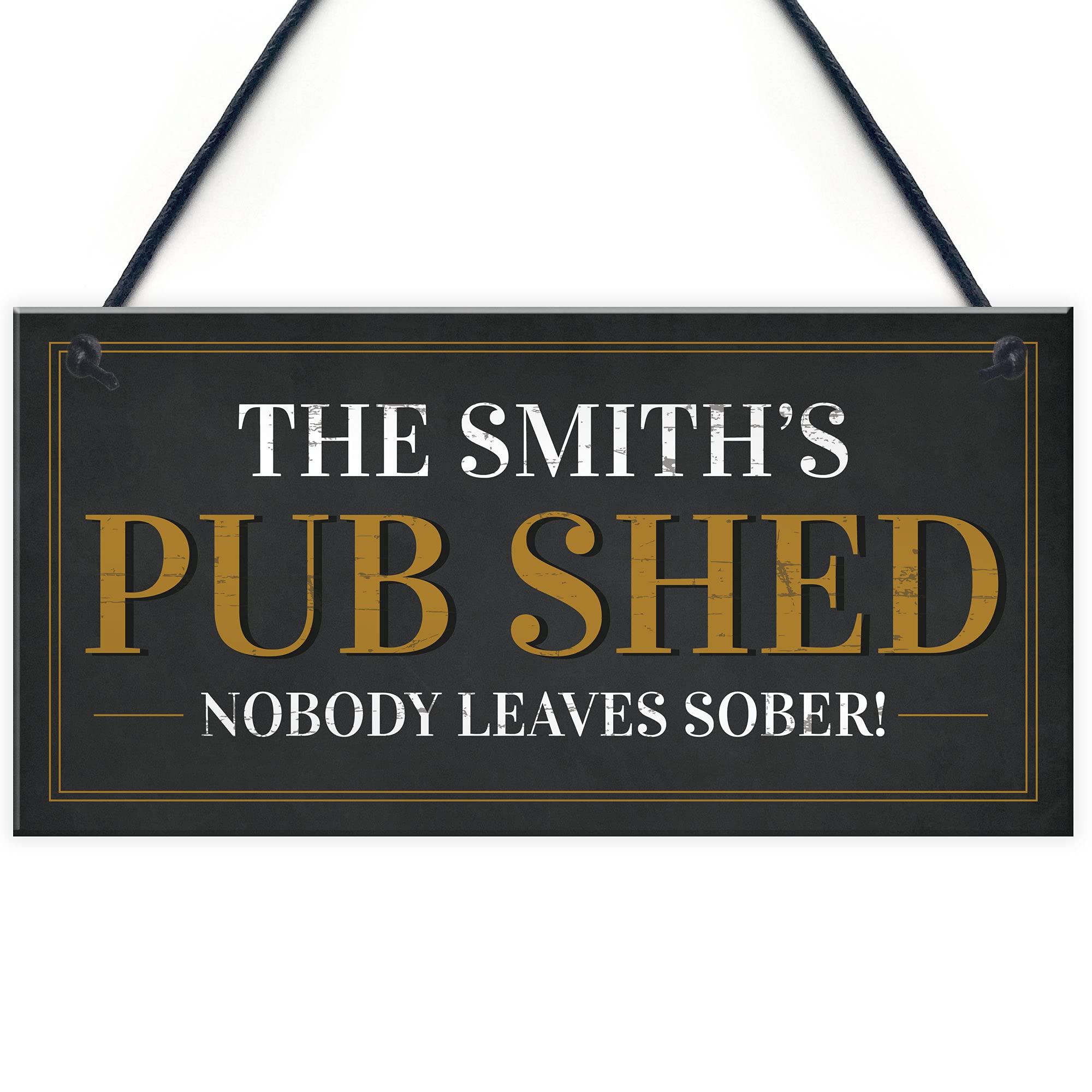 Personalised Home Pub Sign Shed Plaque Funny Man Cave Bar Sign Alcohol Beer Gift