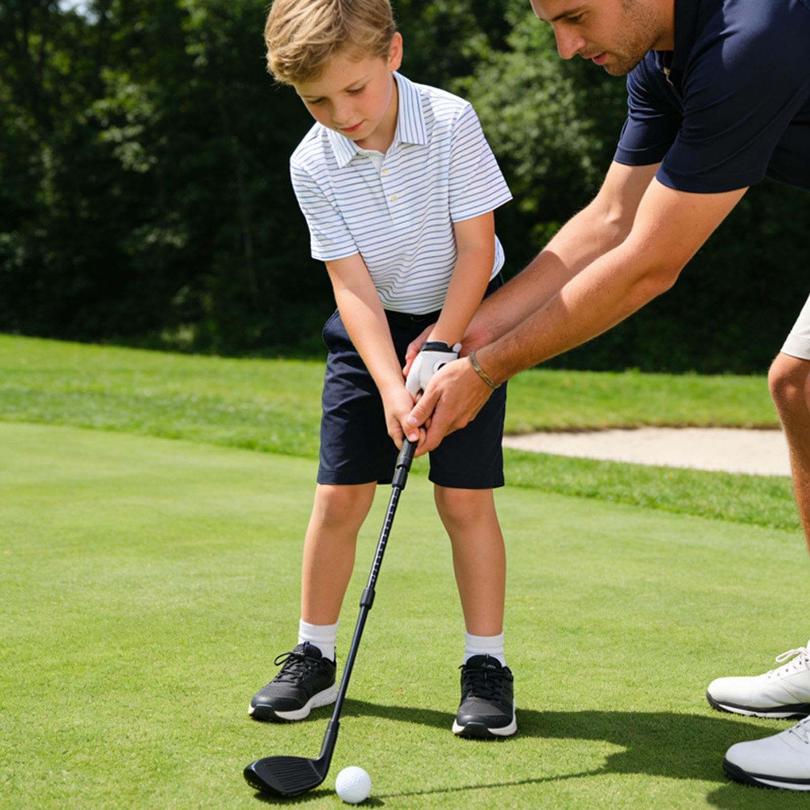 Mazze da golf: putter da allenamento multilunghezza, strumenti per allenamento ergonomici, set leggero e regolabile | Golfisti Adolescenti Uomini Donne Indoor Outdoor Backyard Beach Driving Range, mig