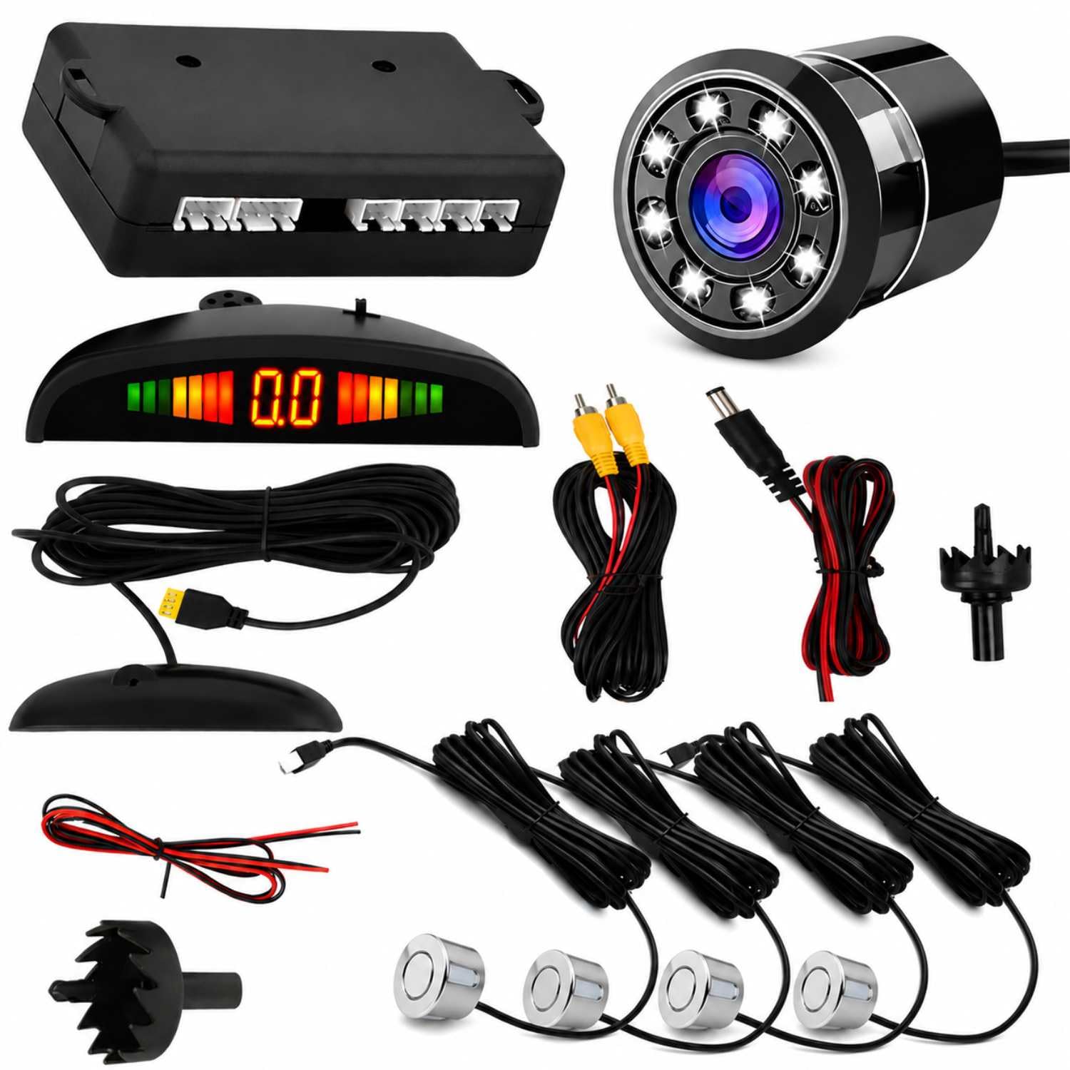 Reverse Parking Camera with 4 Silver Parking Sensors for Verna 2020-picture-10