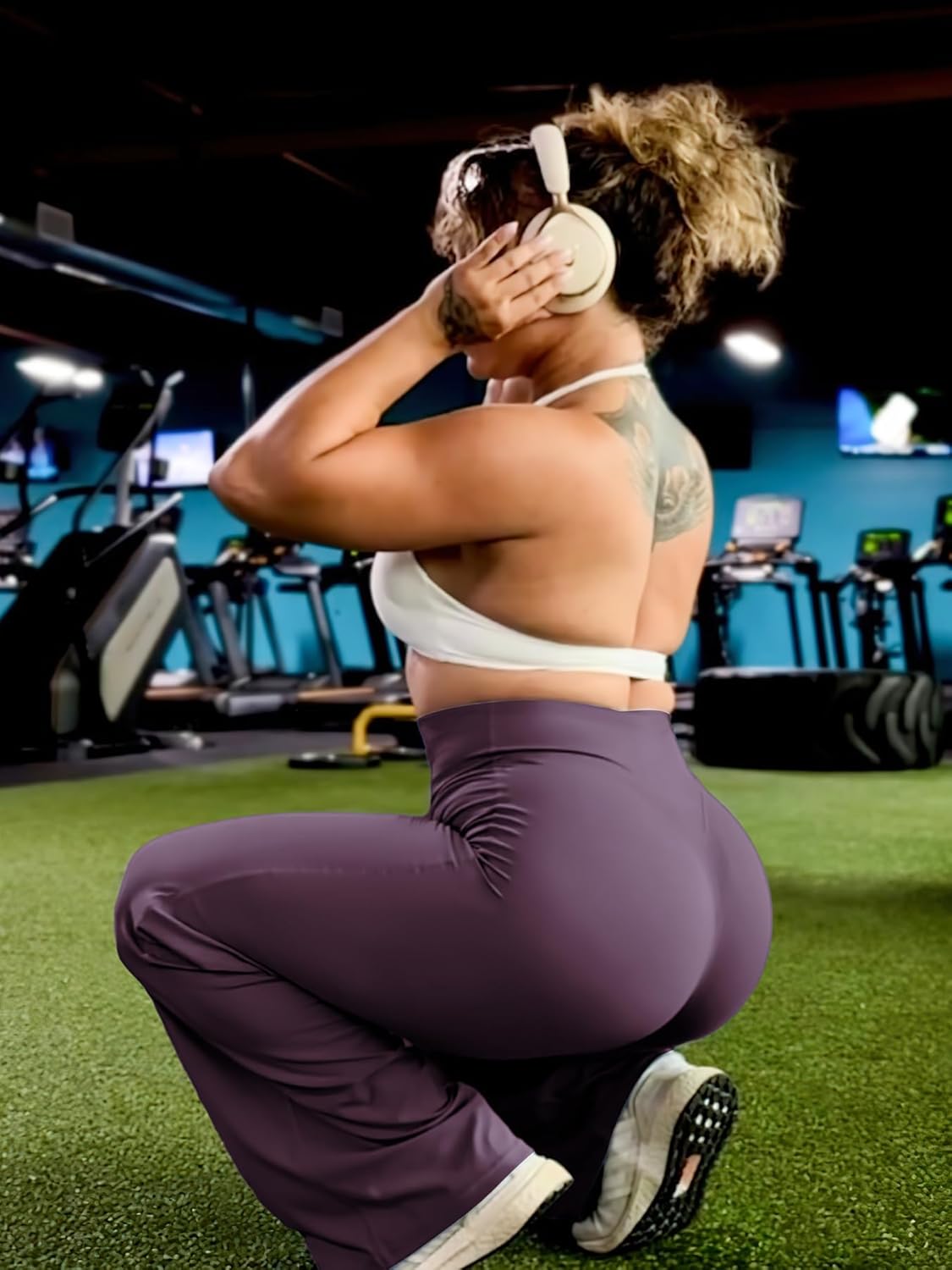 YEOREO Workout Leggings Womens No Front Seam Straight Leggings 29"/ 31.5"/ 33"/ 35" High Waist Buttery Eddiy Gym Yoga Pants - Image 3