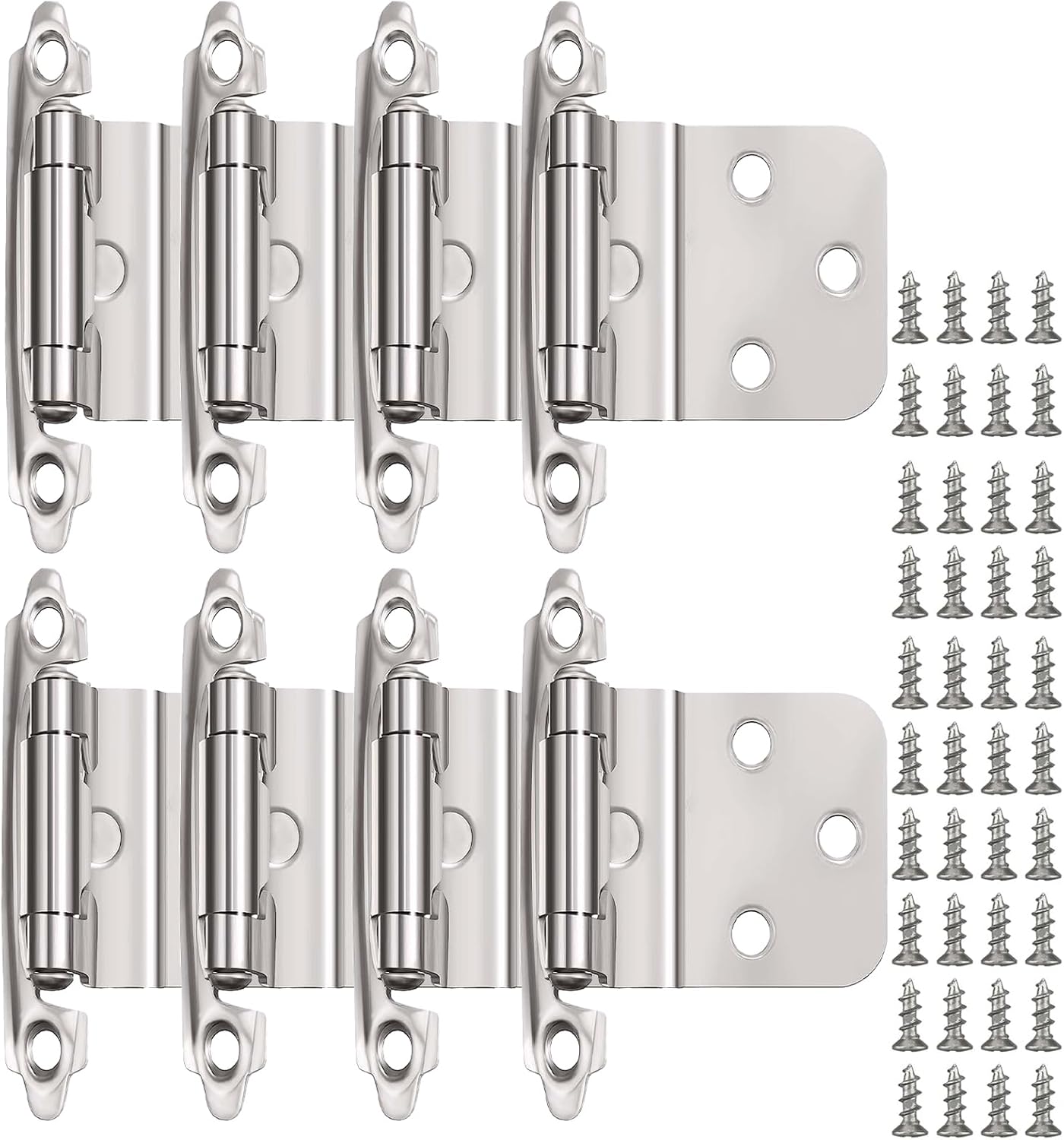 32 Pack Inset Kitchen Hinges,3/8"Inset Hinge Satin