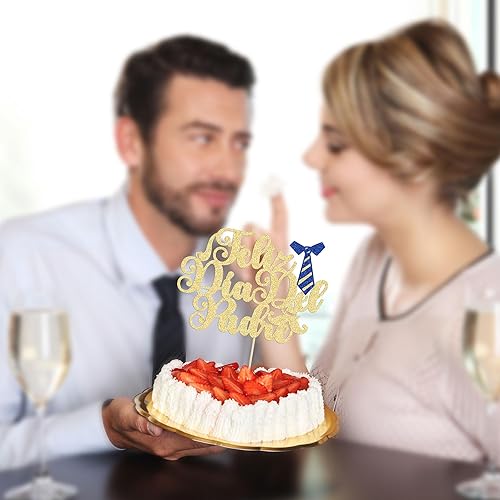 Miniatura 7 de Gyufise 1 pieza de decoración de pastel Feliz Dia Del Padre con purpurina para el Día del Padre para Feliz Día del Padre Fiesta Temática Papá