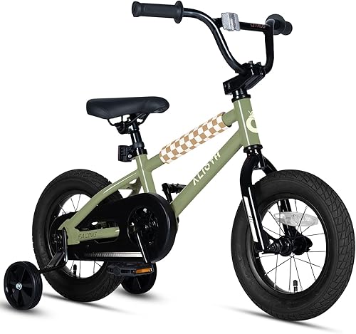 Miniatura 42 de BMX Style 12, 14, 16 pulgadas, ruedas de entrenamiento para niños, bicicleta de 20 pulgadas con soporte para niños y niñas de 2 a 14 años, posavasos