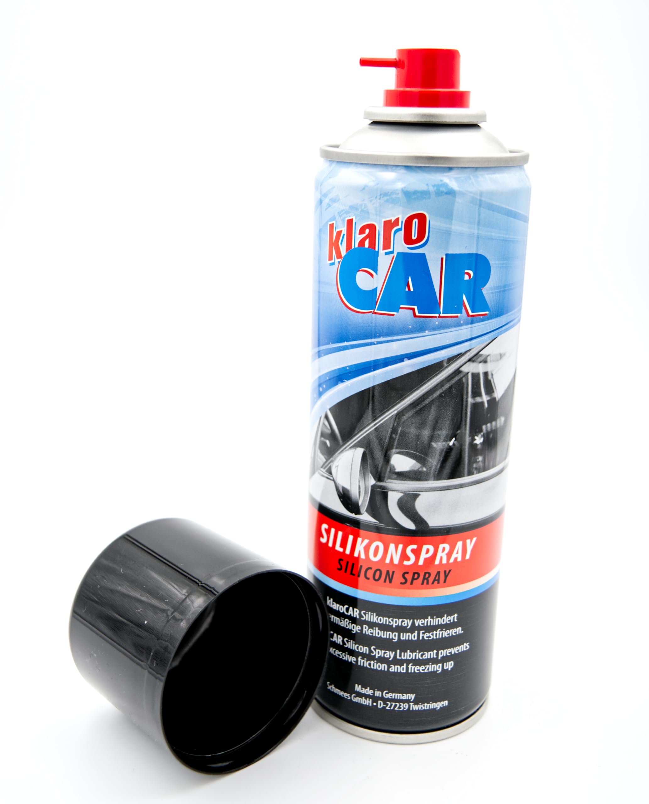 klaroCAR | Silikonspray 300ml | Gleit -, Pflege - und Schutzmittel | Schützt, pflegt und schmiert zuverlässig Kunststoffe, Gummi, Leder, Metall & Holz | Made in Germany