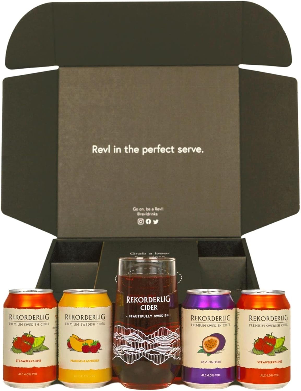 Limited Edition Rekorderlig Premium Cider Gift Set Selection Box of